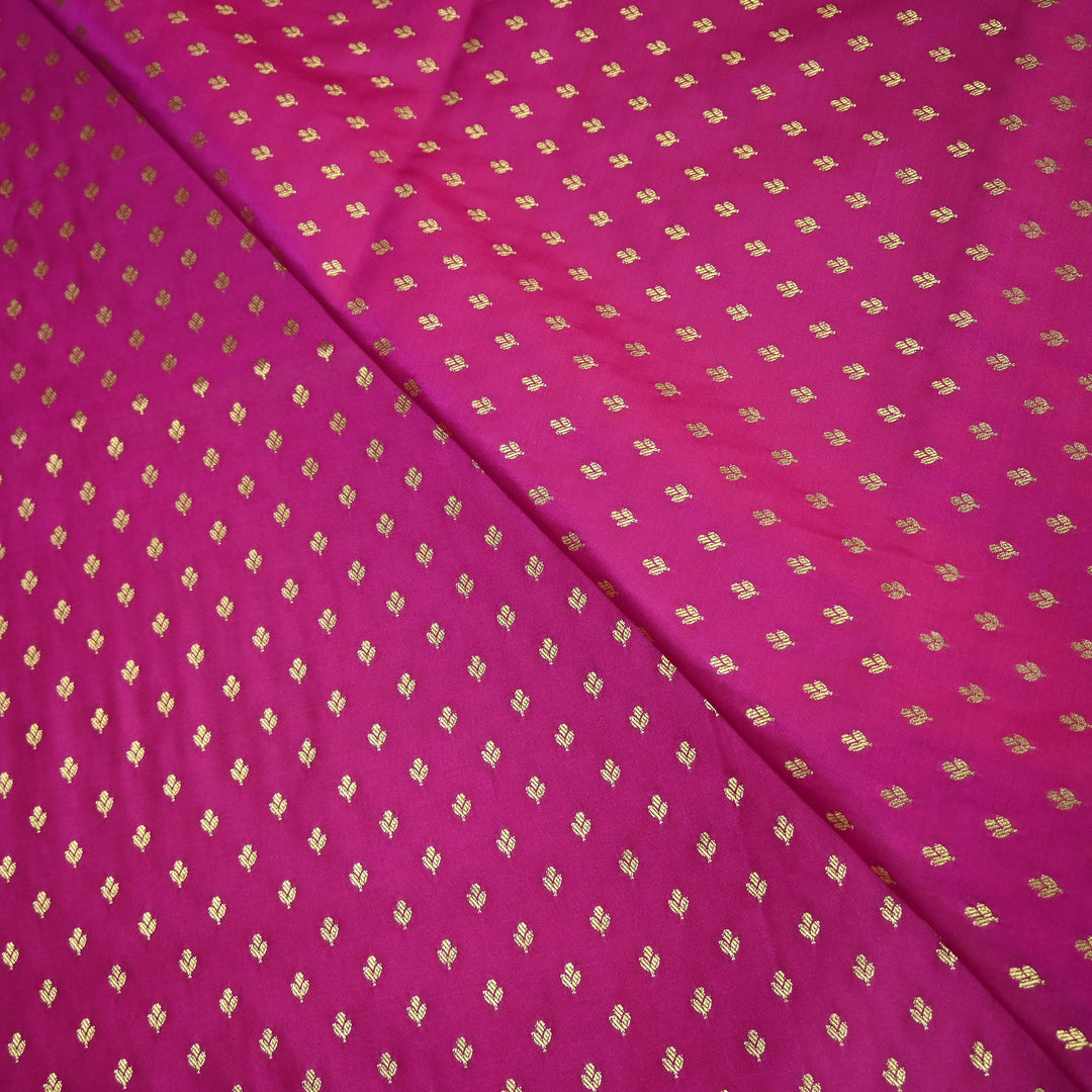 Satin Zari Buti Brocade Fabric