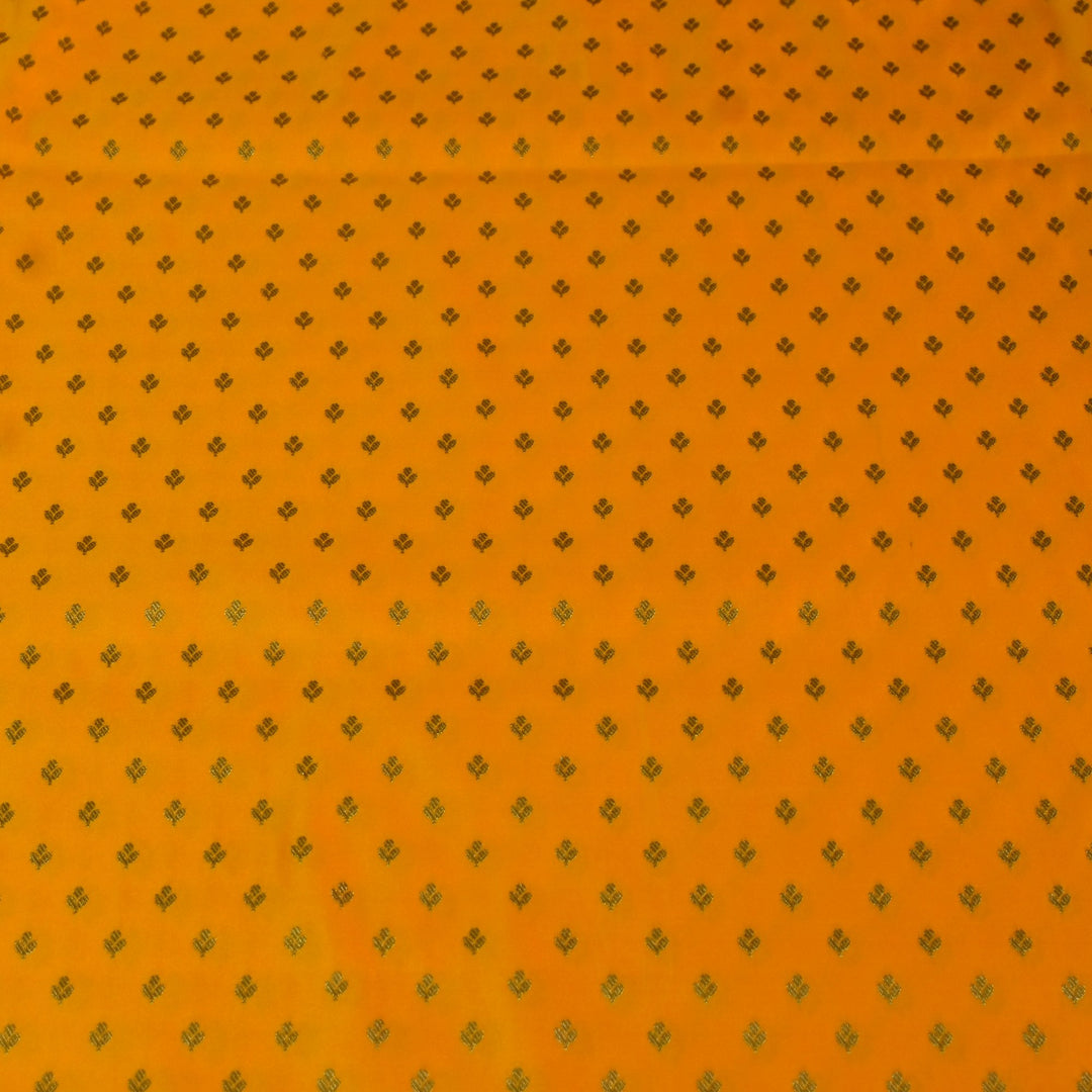 Satin Zari Buti Brocade Fabric
