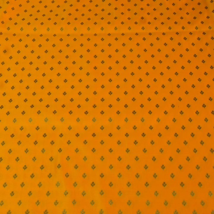 Satin Zari Buti Brocade Fabric