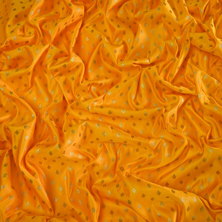 Satin Zari Buti Brocade Fabric