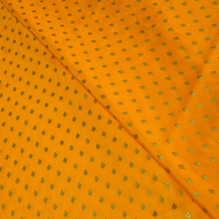 Satin Zari Buti Brocade Fabric