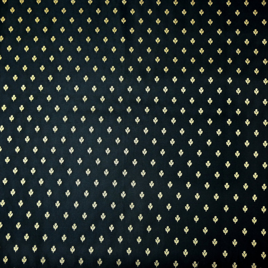 Satin Zari Buti Brocade Fabric