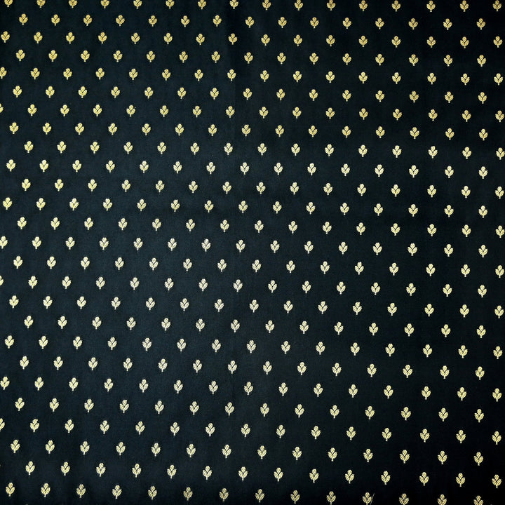 Satin Zari Buti Brocade Fabric