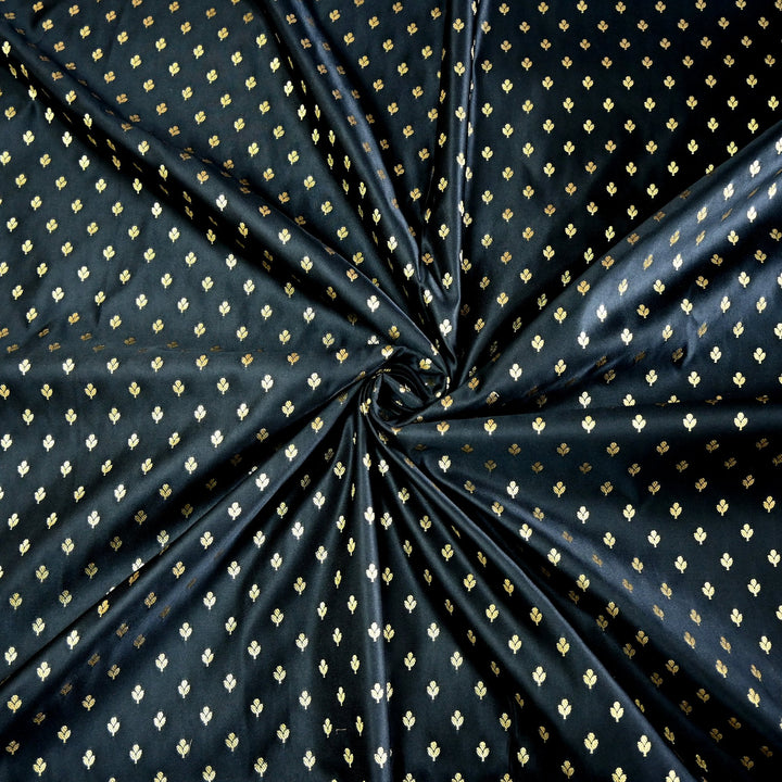 Satin Zari Buti Brocade Fabric