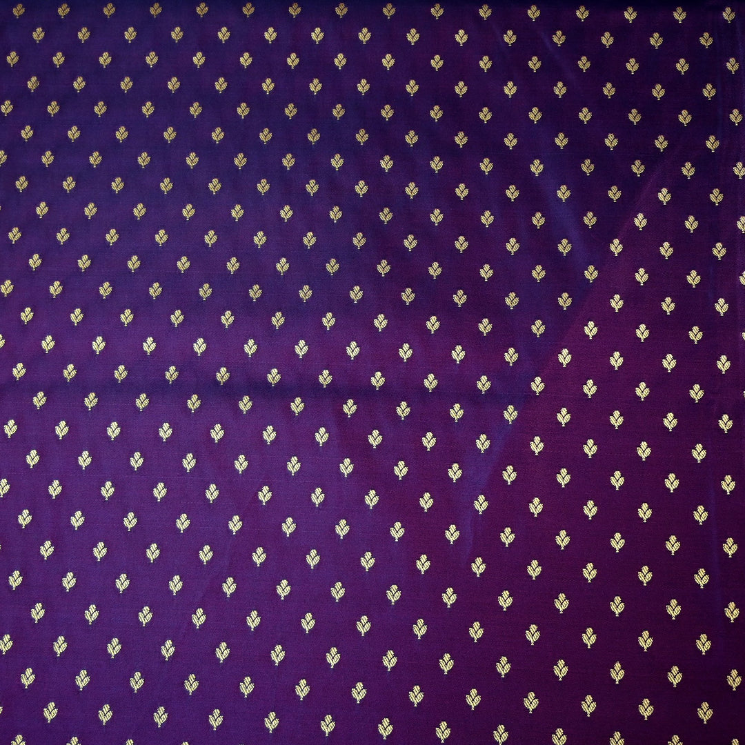 Satin Zari Buti Brocade Fabric