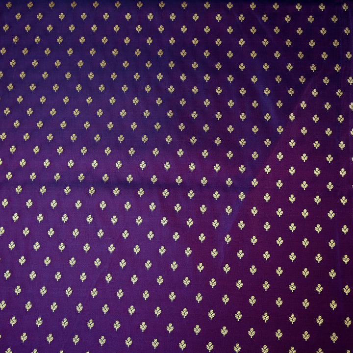 Satin Zari Buti Brocade Fabric