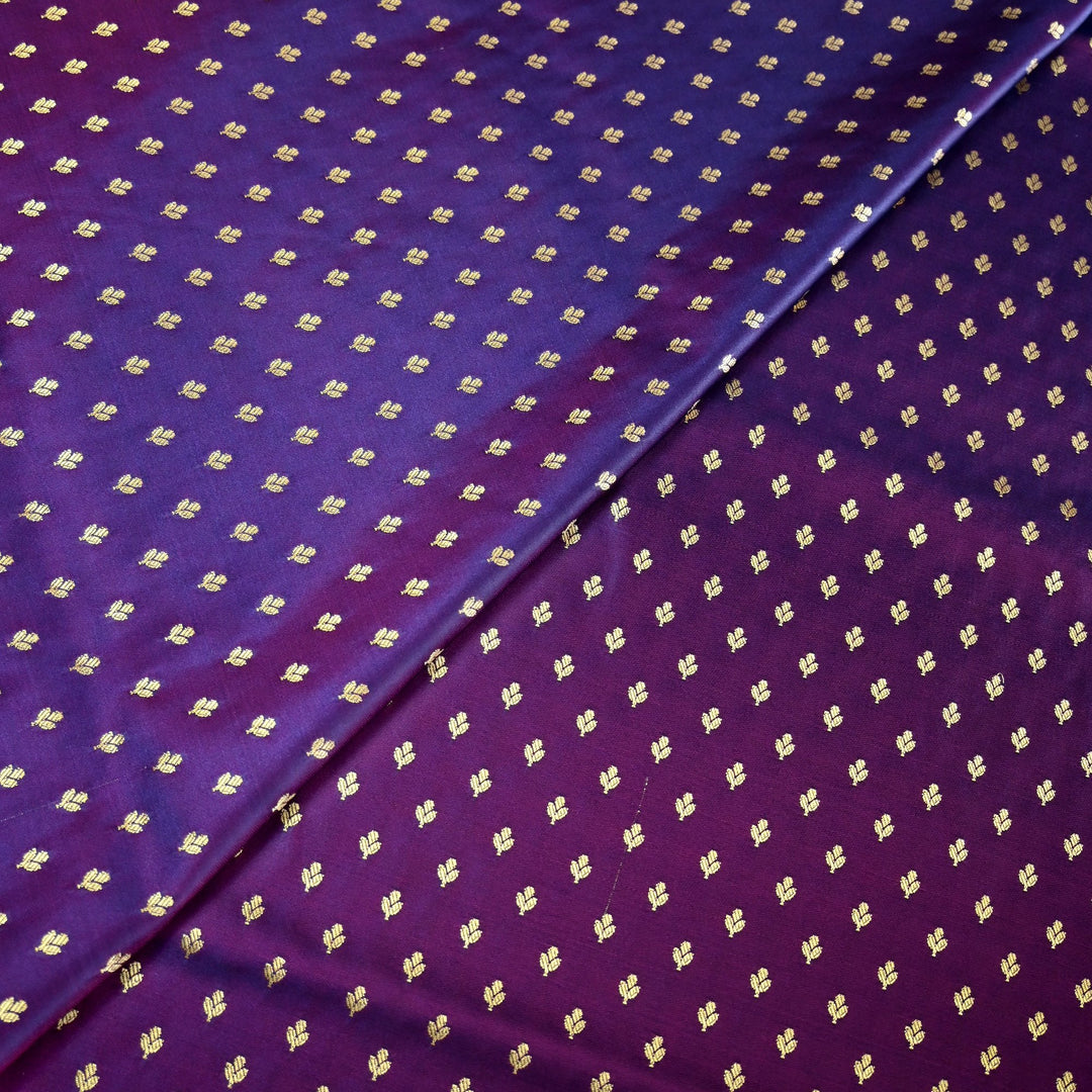 Satin Zari Buti Brocade Fabric