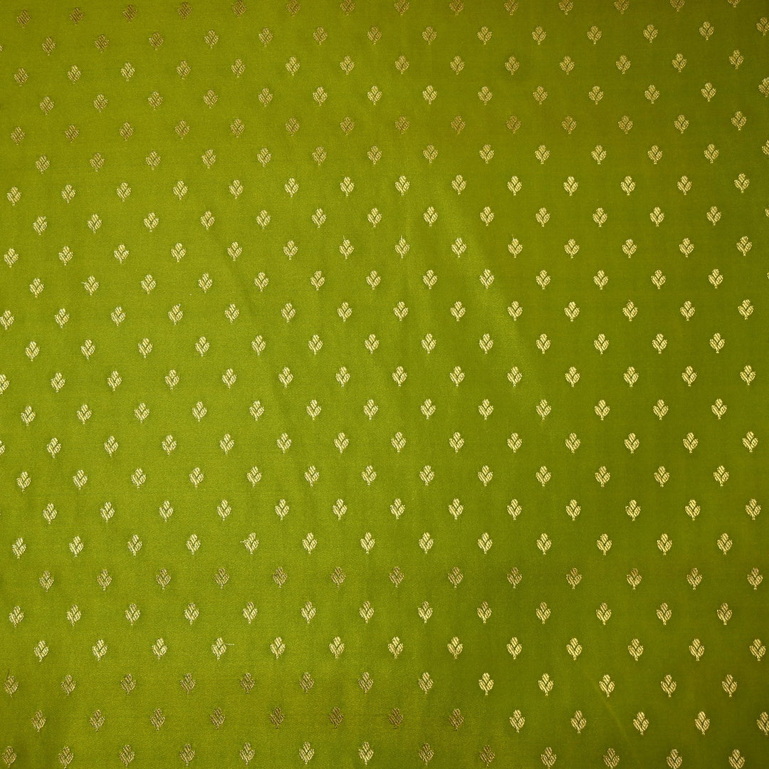 Satin Zari Buti Brocade Fabric