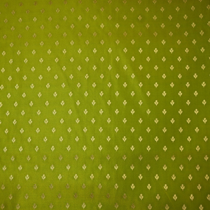 Satin Zari Buti Brocade Fabric