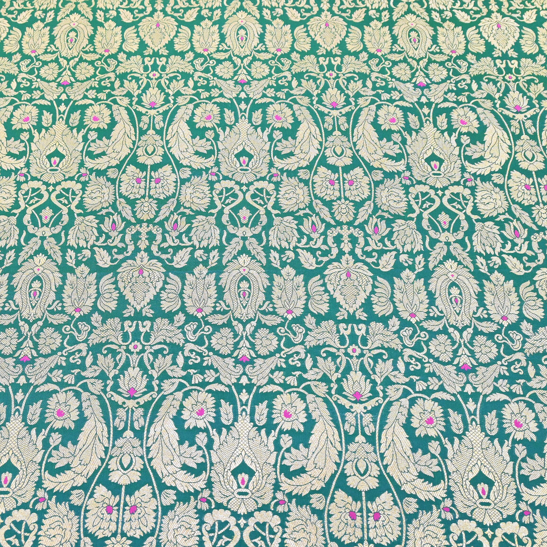 Premium Paudi Brocade Mina Jaal Fabric | Designer Fabric | ZZ0230-02