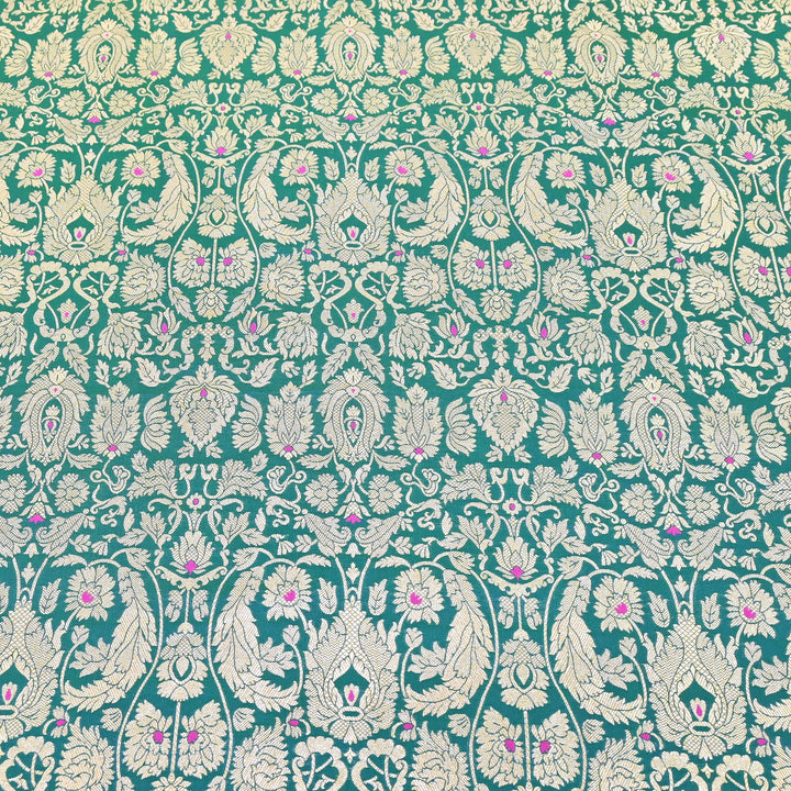 Premium Paudi Brocade Mina Jaal Fabric | Designer Fabric | ZZ0230-02