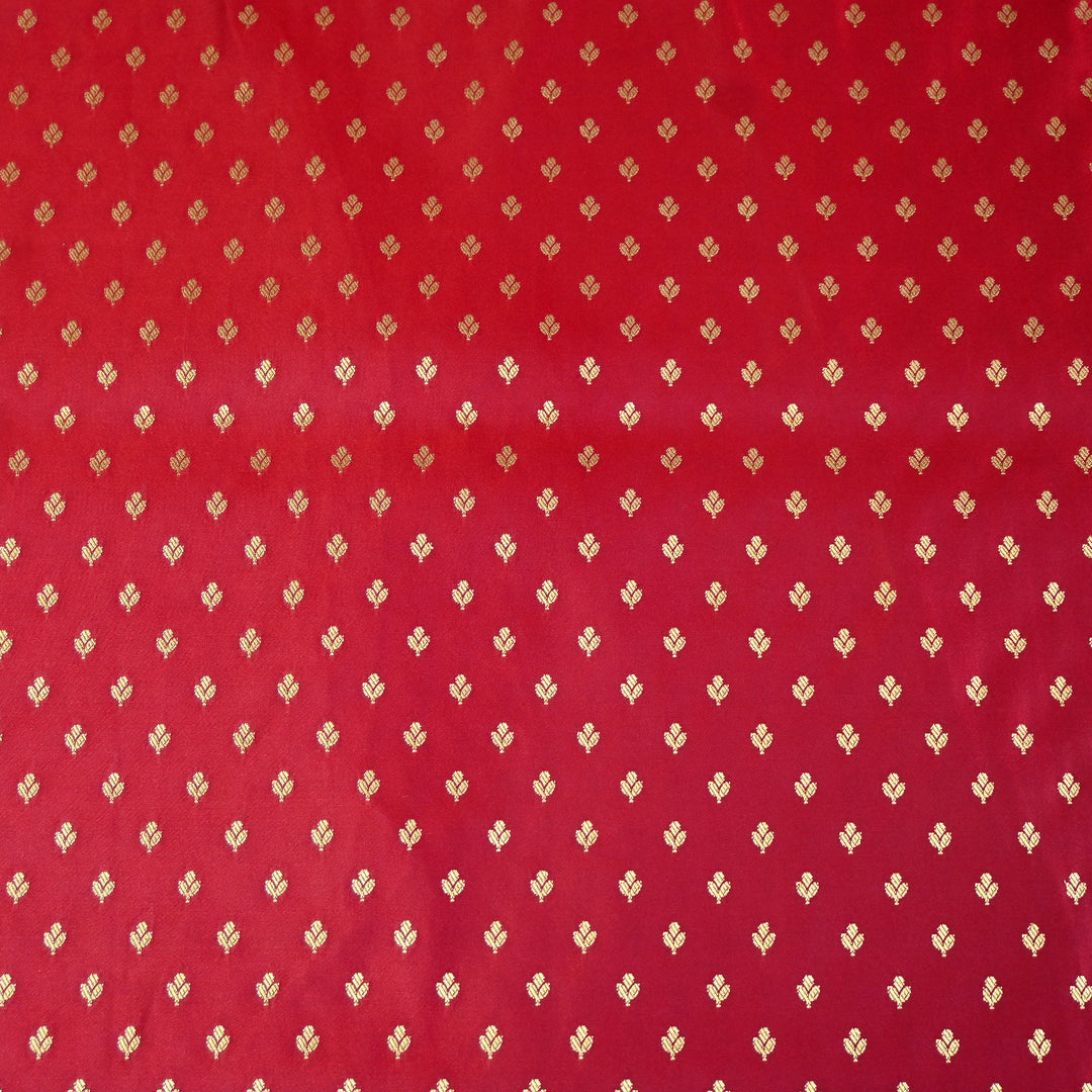 Satin Zari Buti Brocade Fabric