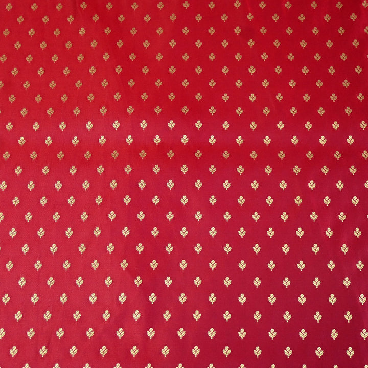 Satin Zari Buti Brocade Fabric