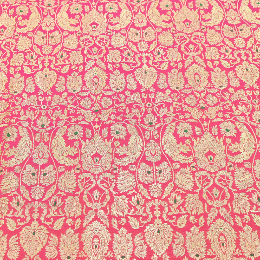 Premium Paudi Brocade Mina Jaal Fabric | Designer Fabric | ZZ0230-04