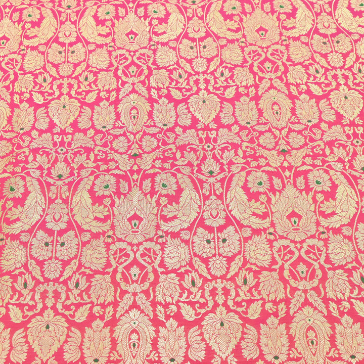 Premium Paudi Brocade Mina Jaal Fabric | Designer Fabric | ZZ0230-04
