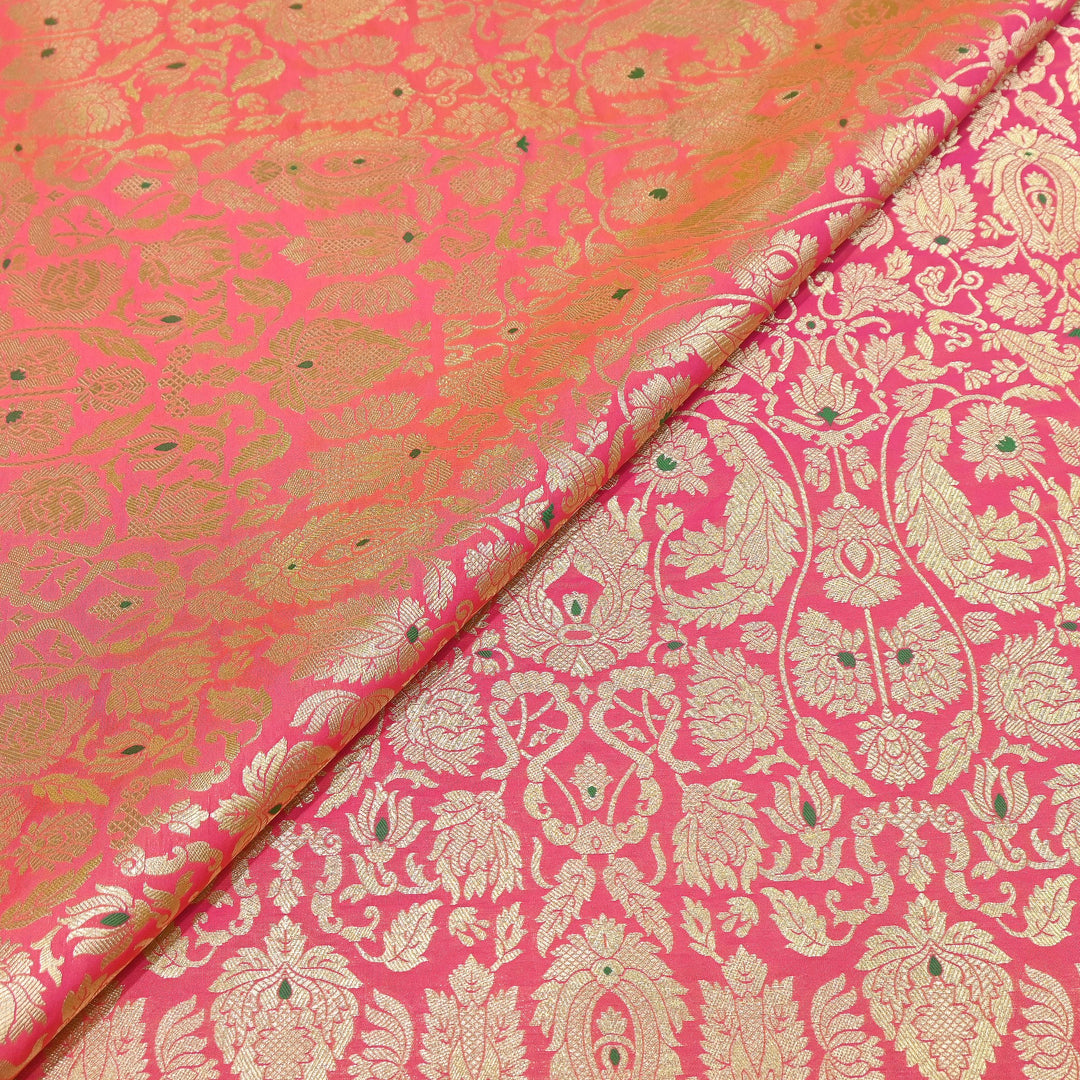 Premium Paudi Brocade Mina Jaal Fabric | Designer Fabric | ZZ0230-04