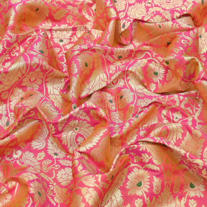 Premium Paudi Brocade Mina Jaal Fabric | Designer Fabric | ZZ0230-04