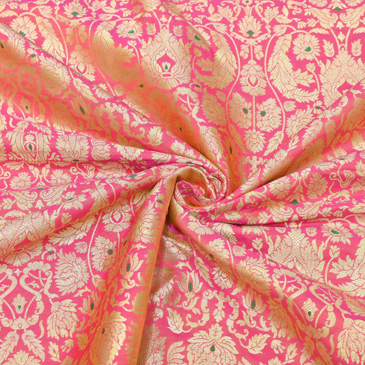 Premium Paudi Brocade Mina Jaal Fabric | Designer Fabric | ZZ0230-04