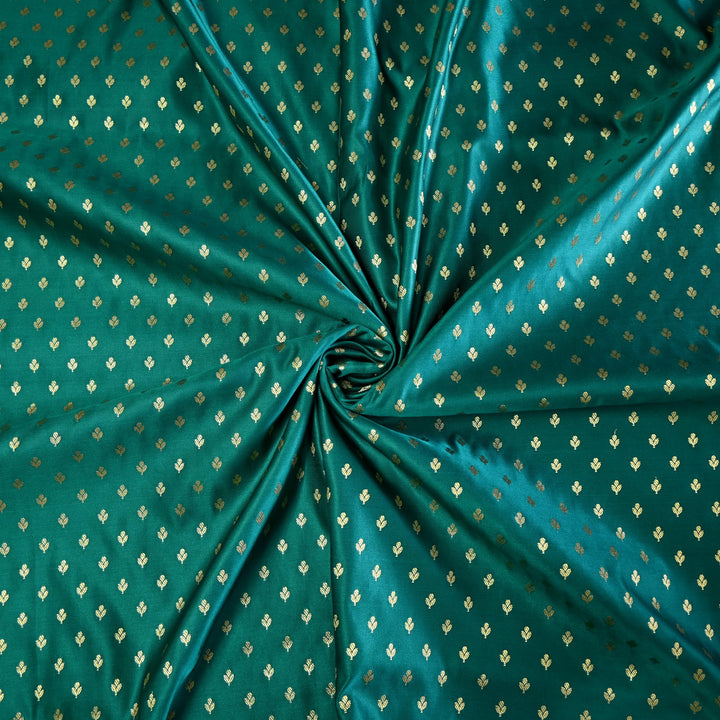 Satin Zari Buti Brocade Fabric