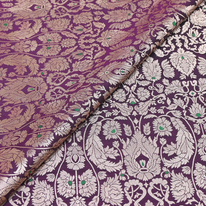 Premium Paudi Brocade Mina Jaal Fabric | Designer Fabric | ZZ0230-05