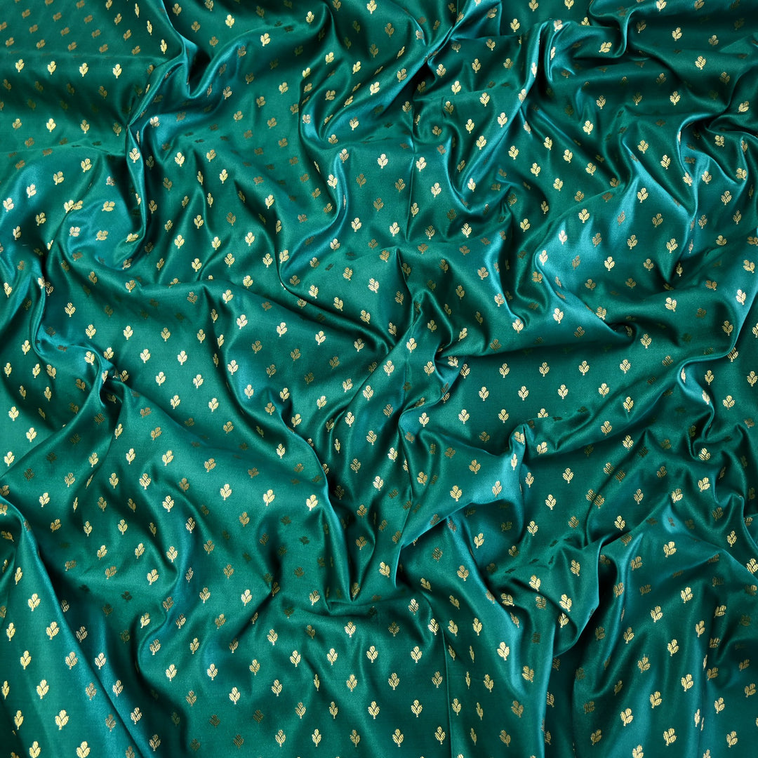 Satin Zari Buti Brocade Fabric
