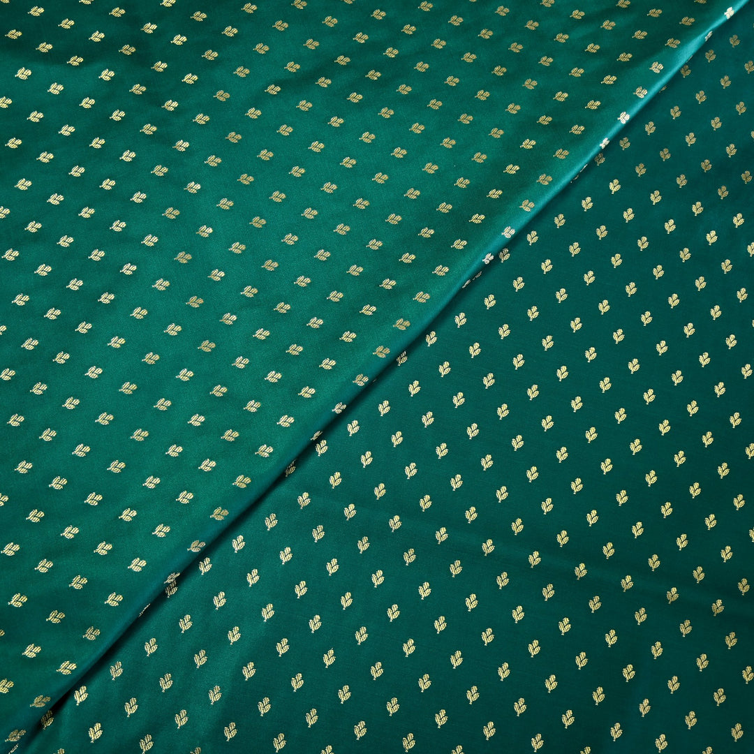 Satin Zari Buti Brocade Fabric