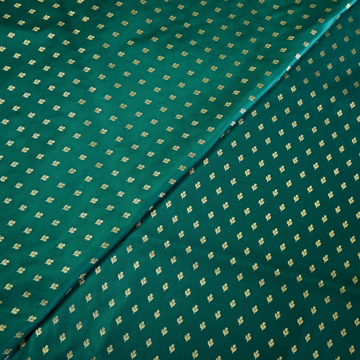 Satin Zari Buti Brocade Fabric