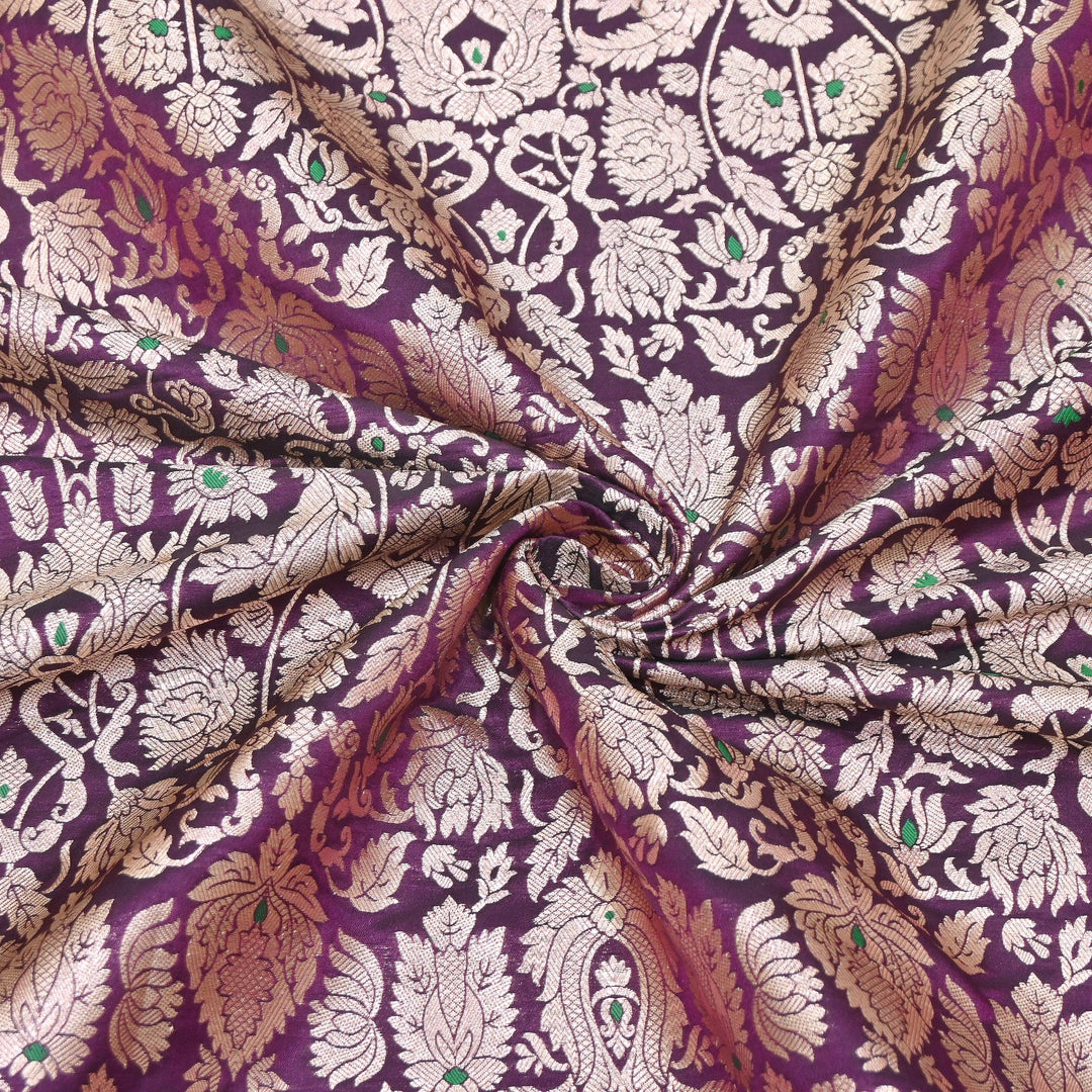 Premium Paudi Brocade Mina Jaal Fabric | Designer Fabric | ZZ0230-05