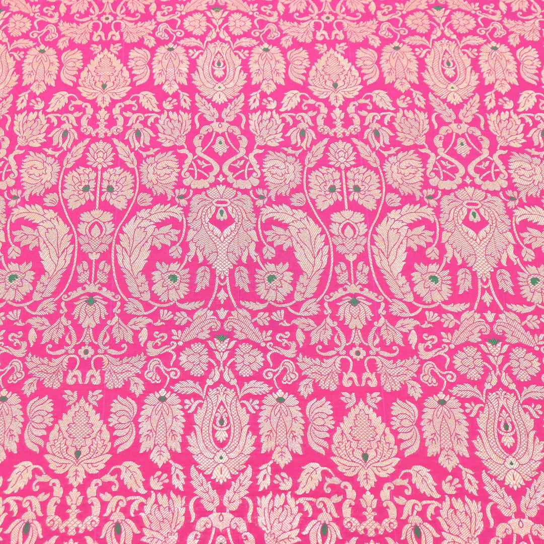 Premium Paudi Brocade Mina Jaal Fabric | Designer Fabric | ZZ0230-06