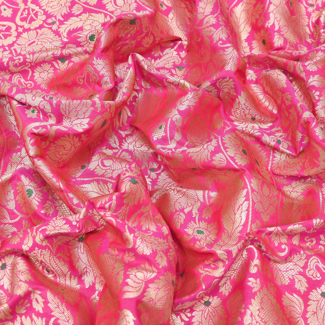 Premium Paudi Brocade Mina Jaal Fabric | Designer Fabric | ZZ0230-06