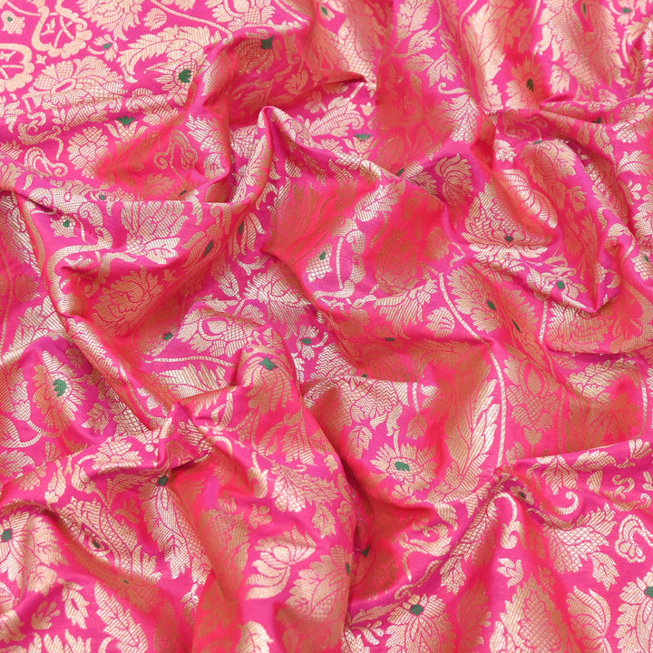 Premium Paudi Brocade Mina Jaal Fabric | Designer Fabric | ZZ0230-06
