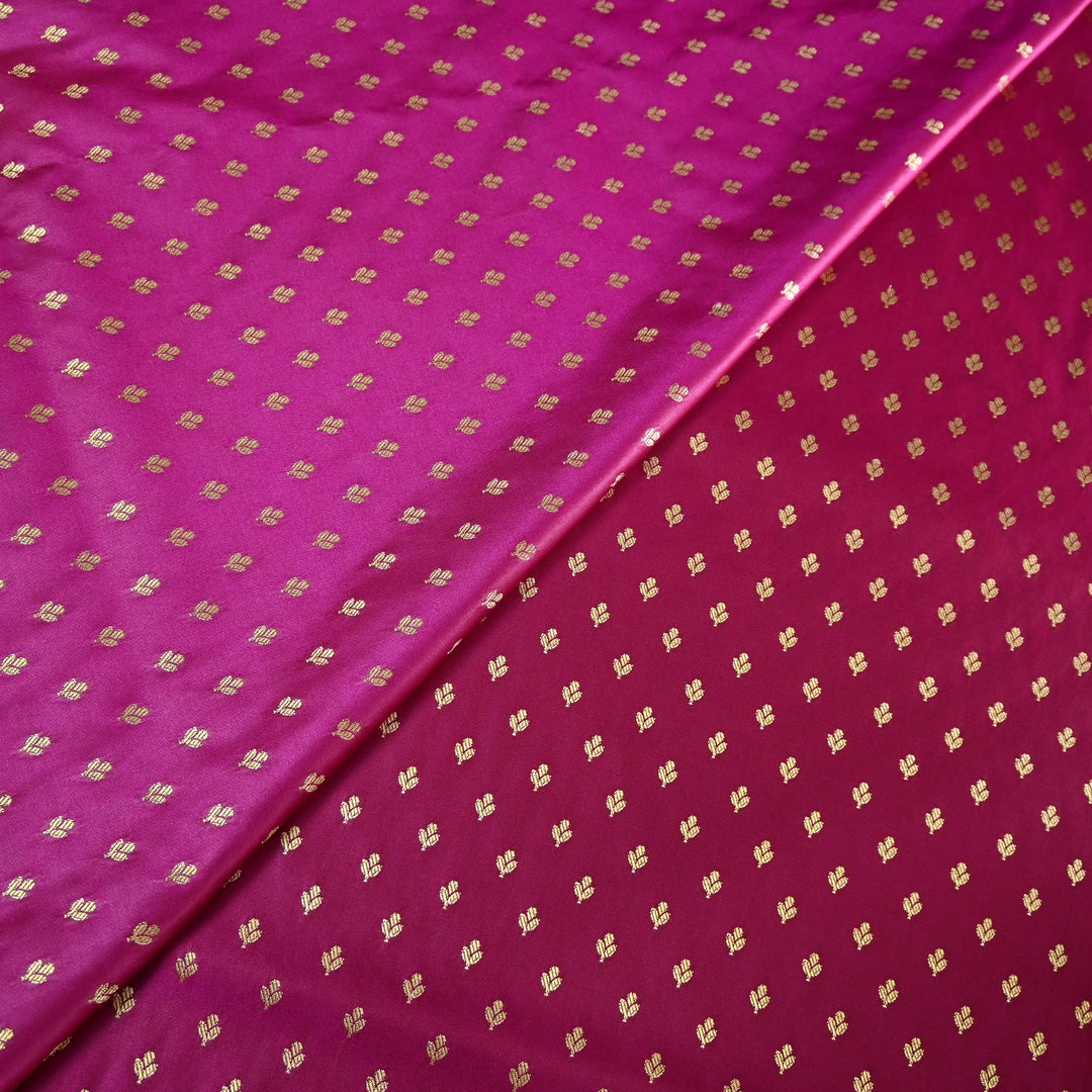 Satin Zari Buti Brocade Fabric