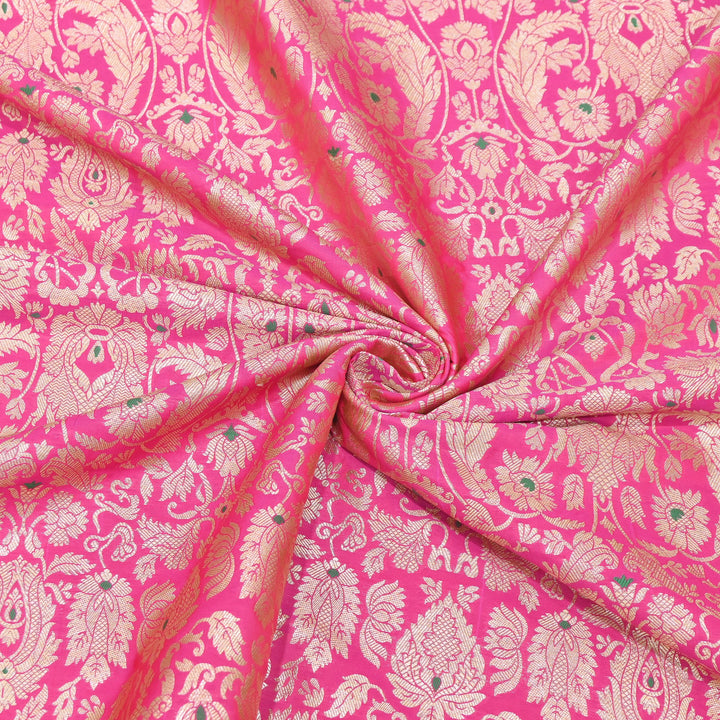 Premium Paudi Brocade Mina Jaal Fabric | Designer Fabric | ZZ0230-06