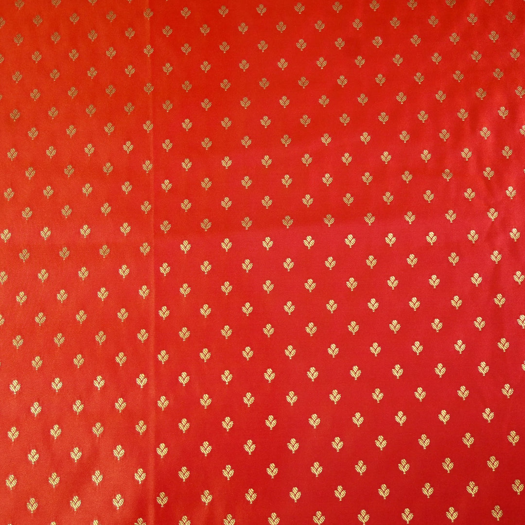 Satin Zari Buti Brocade Fabric