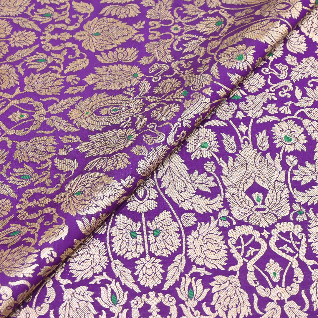 Premium Paudi Brocade Mina Jaal Fabric | Designer Fabric | ZZ0230-07