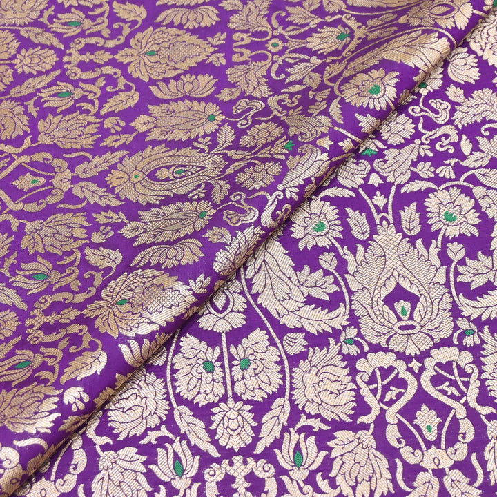 Premium Paudi Brocade Mina Jaal Fabric | Designer Fabric | ZZ0230-07