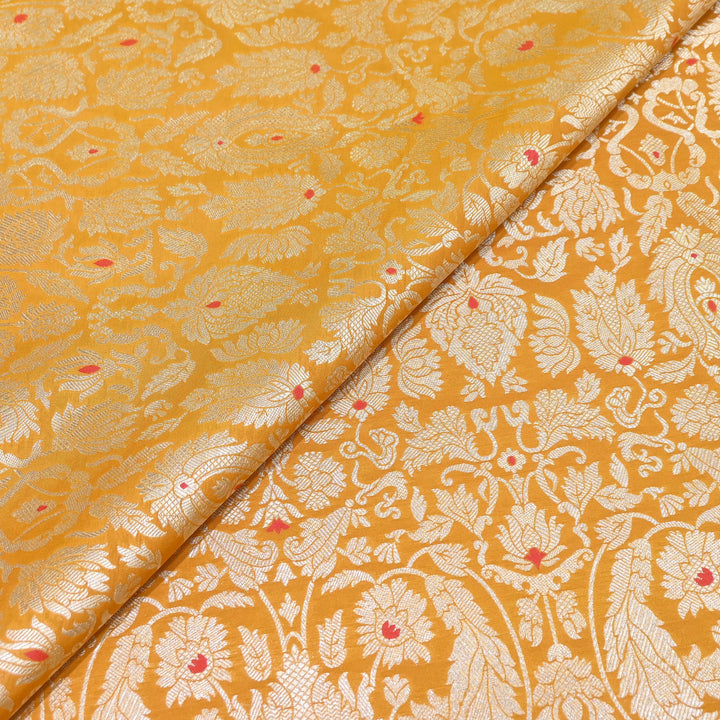 Premium Paudi Brocade Mina Jaal Fabric | Designer Fabric | ZZ0230-08