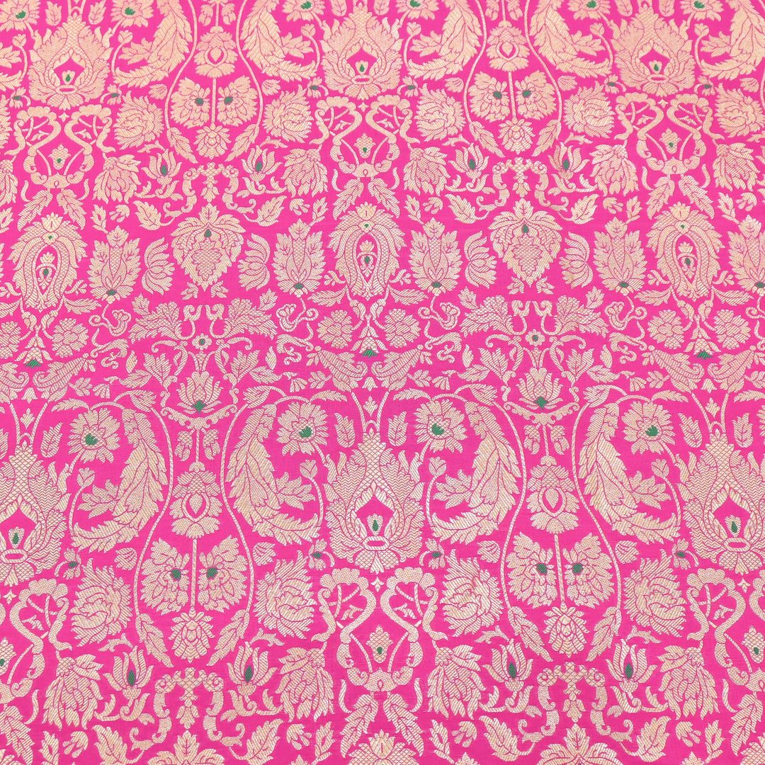 Premium Paudi Brocade Mina Jaal Fabric | Designer Fabric | ZZ0230-10