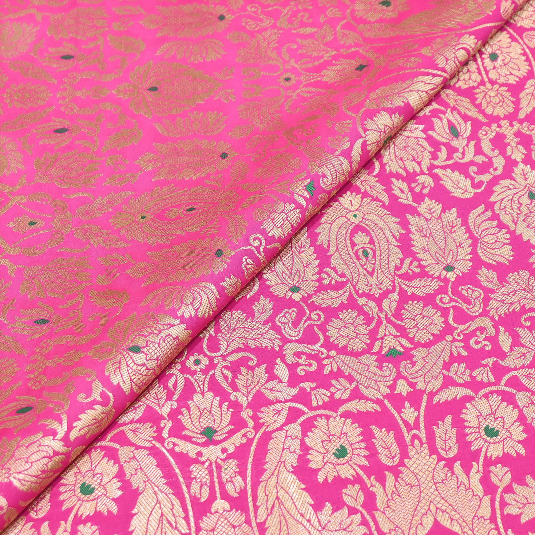 Premium Paudi Brocade Mina Jaal Fabric | Designer Fabric | ZZ0230-10