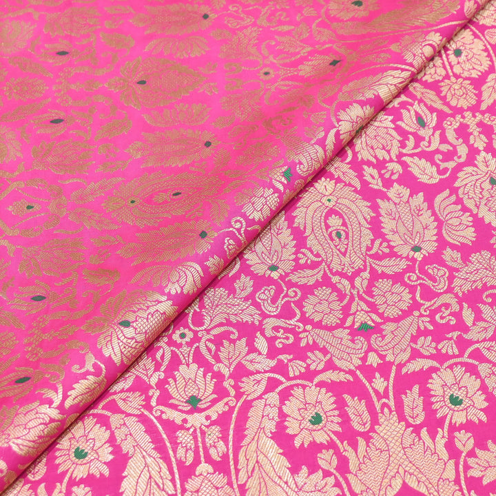 Premium Paudi Brocade Mina Jaal Fabric | Designer Fabric | ZZ0230-10