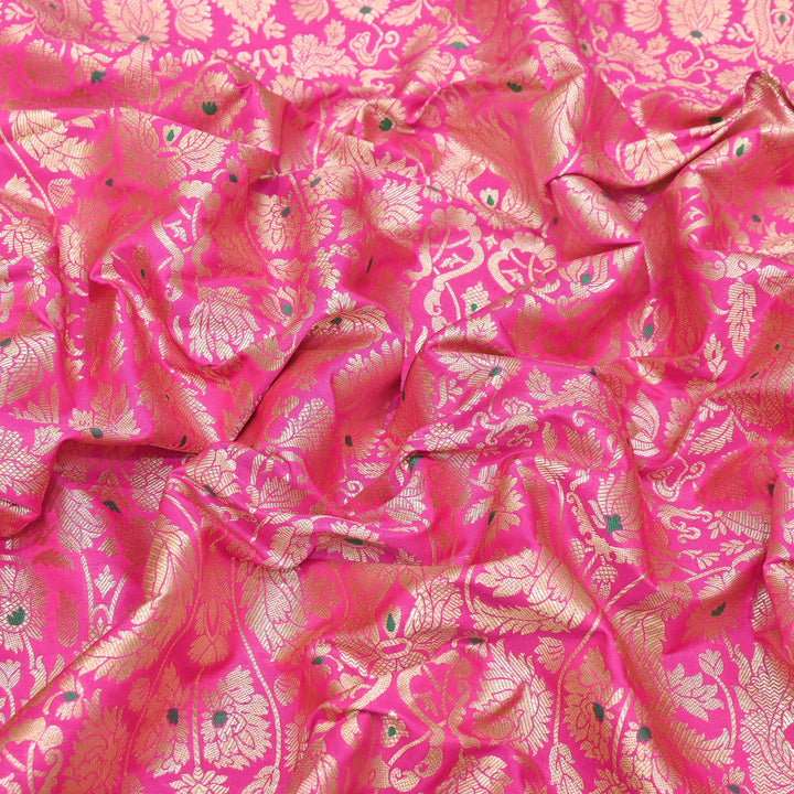 Premium Paudi Brocade Mina Jaal Fabric | Designer Fabric | ZZ0230-10