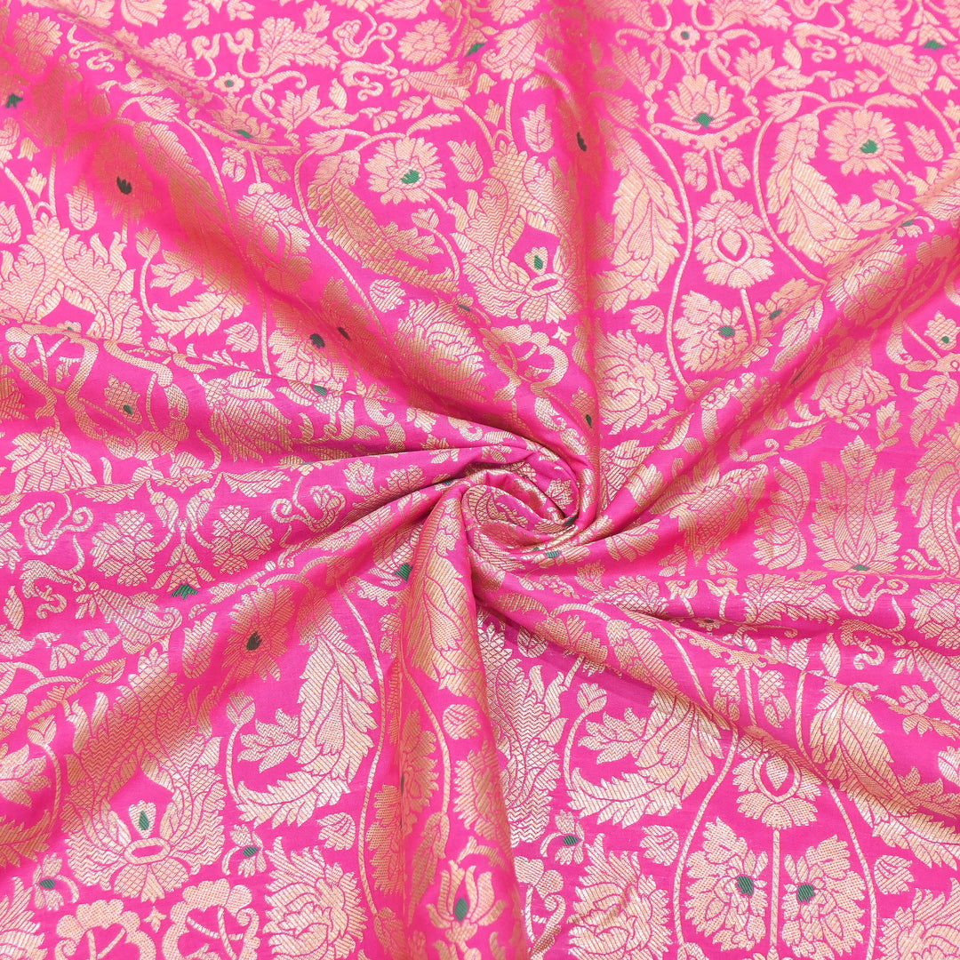 Premium Paudi Brocade Mina Jaal Fabric | Designer Fabric | ZZ0230-10