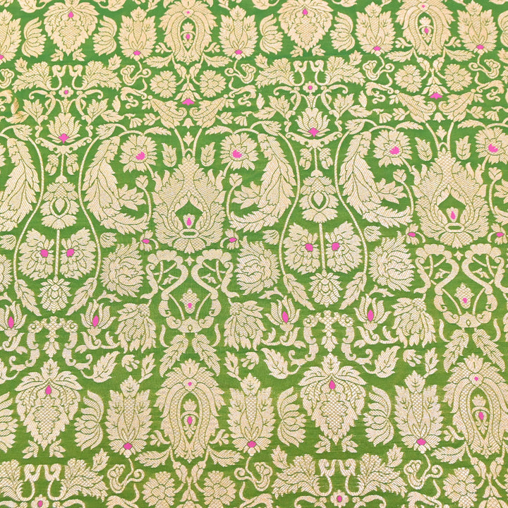 Premium Paudi Brocade Mina Jaal Fabric | Designer Fabric | ZZ0230-11