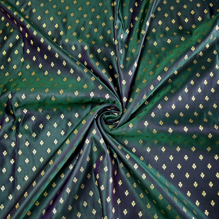 Satin Zari Buti Brocade Fabric