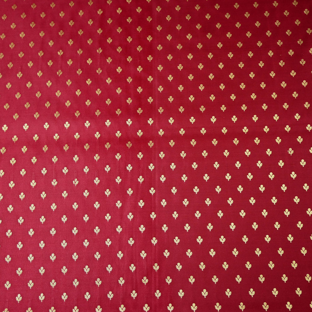 Satin Zari Buti Brocade Fabric