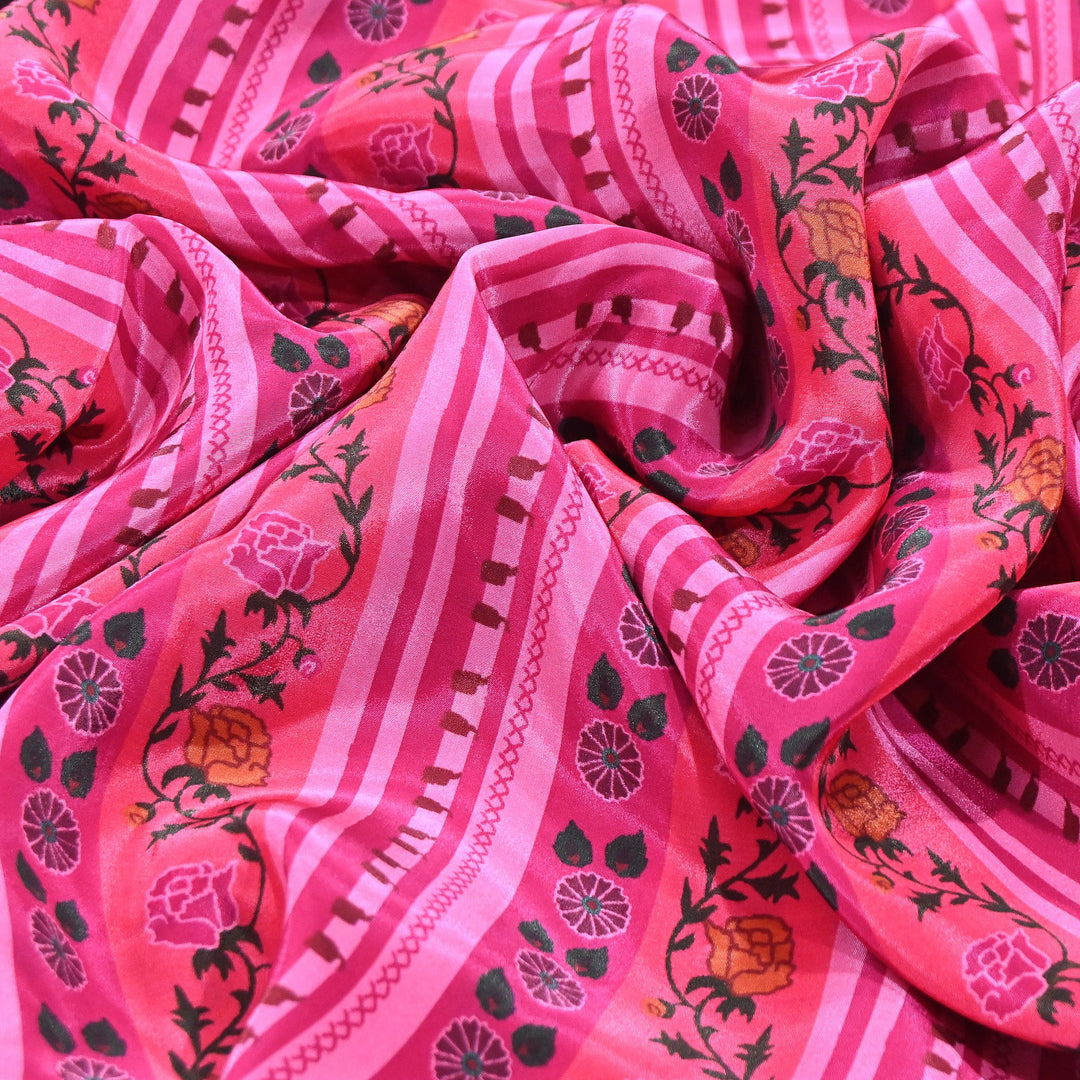 Viscose Crepe Digital Print Fabric 44" – Premium Soft & Flowing Designer Fabric| 001166-4