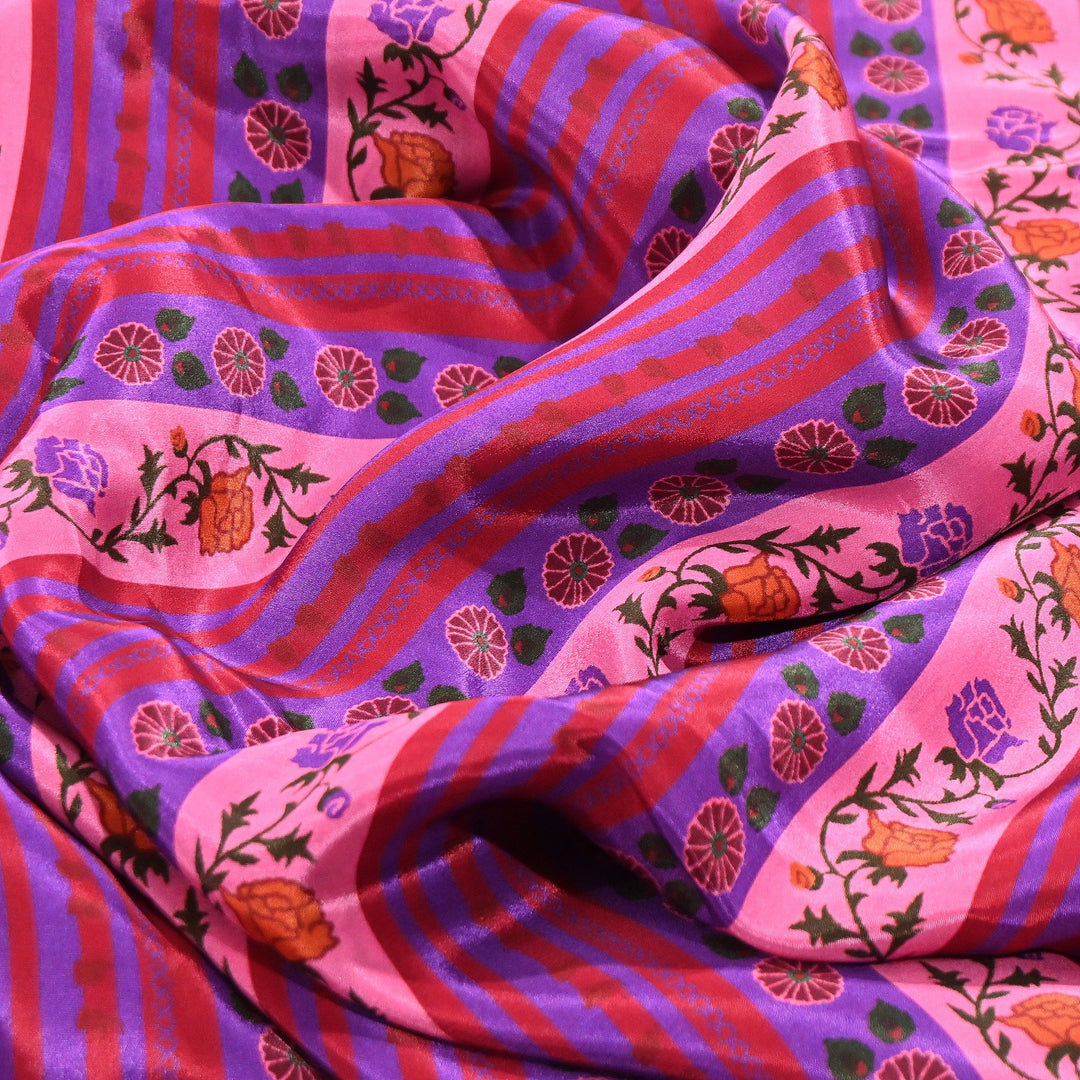 Viscose Crepe Digital Print Fabric 44" – Premium Soft & Flowing Designer Fabric| 001166-6