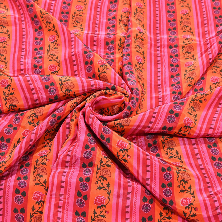 Viscose Crepe Digital Print Fabric 44" – Premium Soft & Flowing Designer Fabric| 001166-8