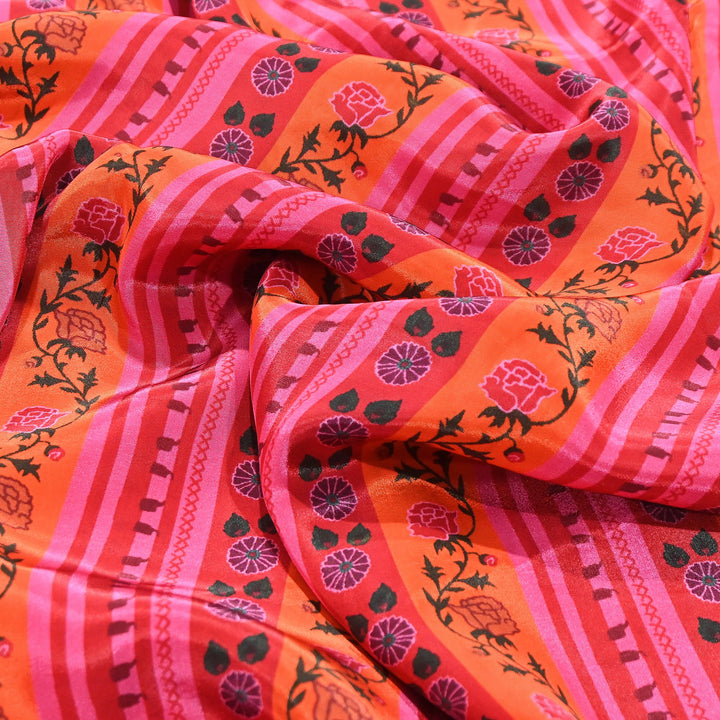 Viscose Crepe Digital Print Fabric 44" – Premium Soft & Flowing Designer Fabric| 001166-8
