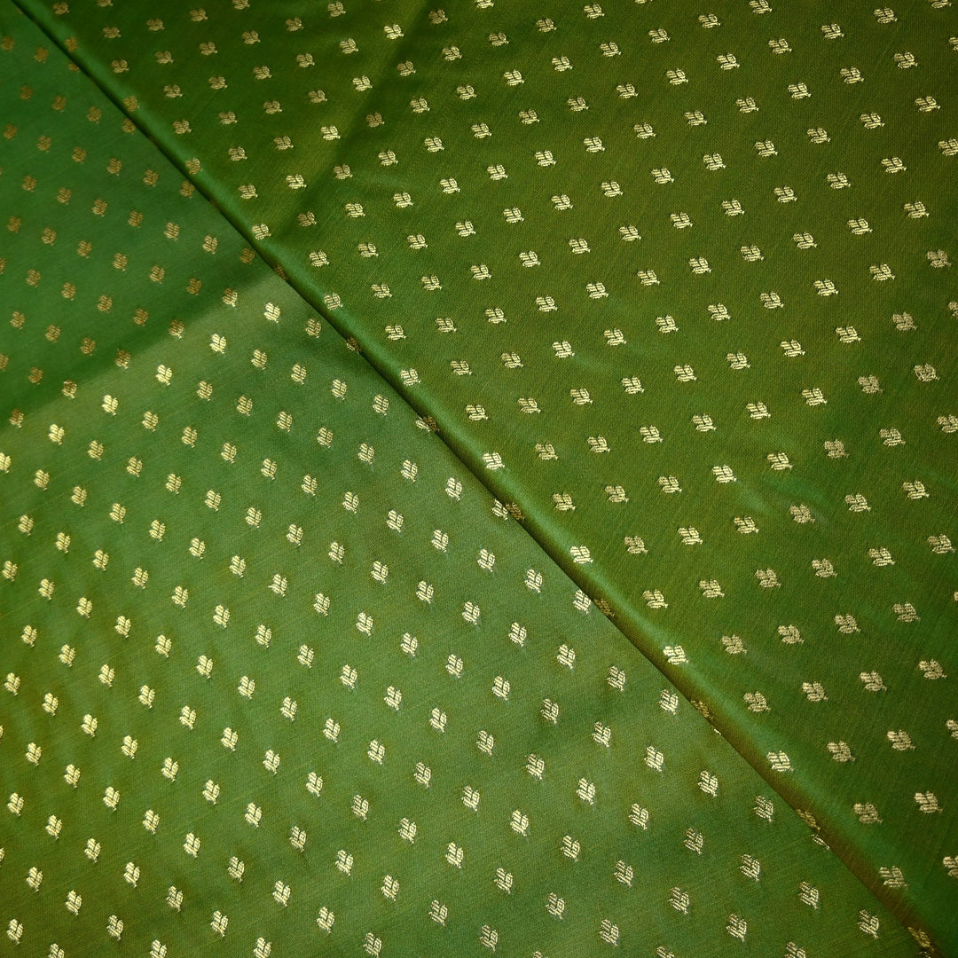 Satin Zari Buti Brocade Fabric